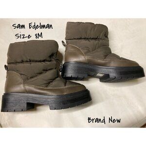Brand New Sam Edelman Lakyn Women's Puffer Boots Size 8M - Stylish & Warm